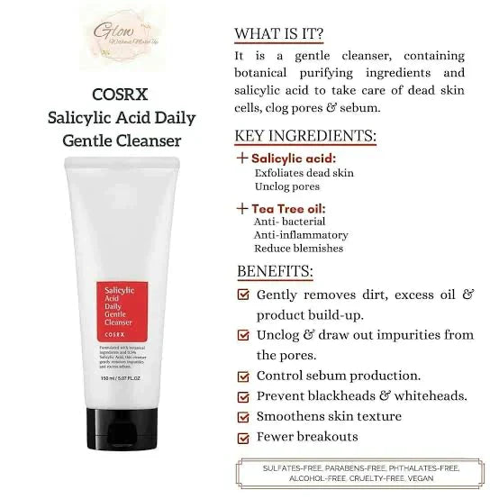 COSRX - SALICYLIC ACID GENTLE DAILY CLEANSER 150ML