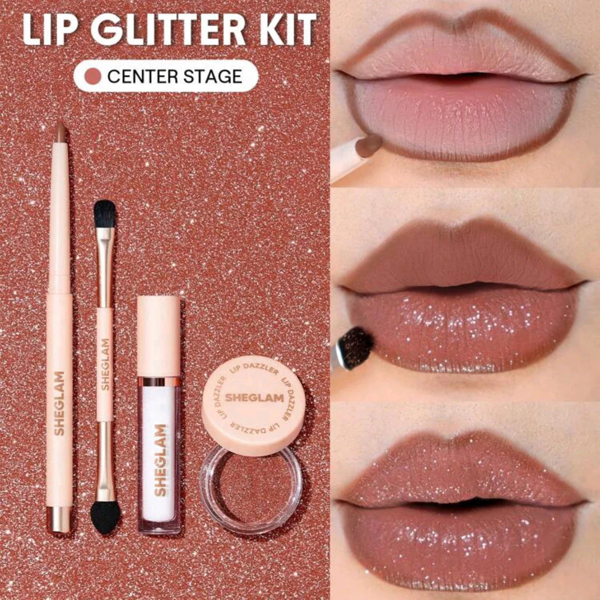 SHEGLAM LIP DAZZLER GLITTER KIT