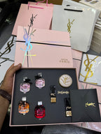YSL Mon Paris 7in1 Gift Set Pink Box And Bag