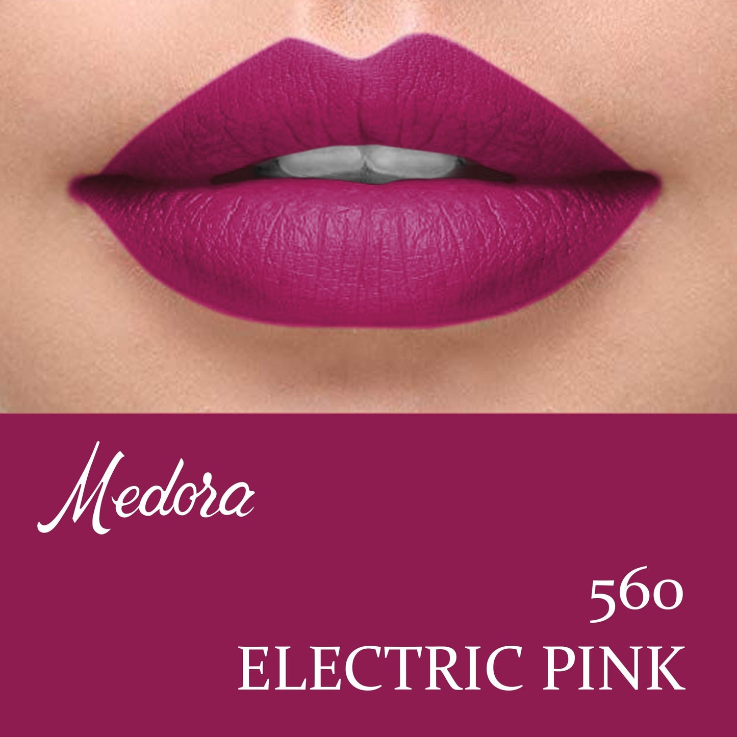 Medora - Matte Lipstick- 560 Electric Pink