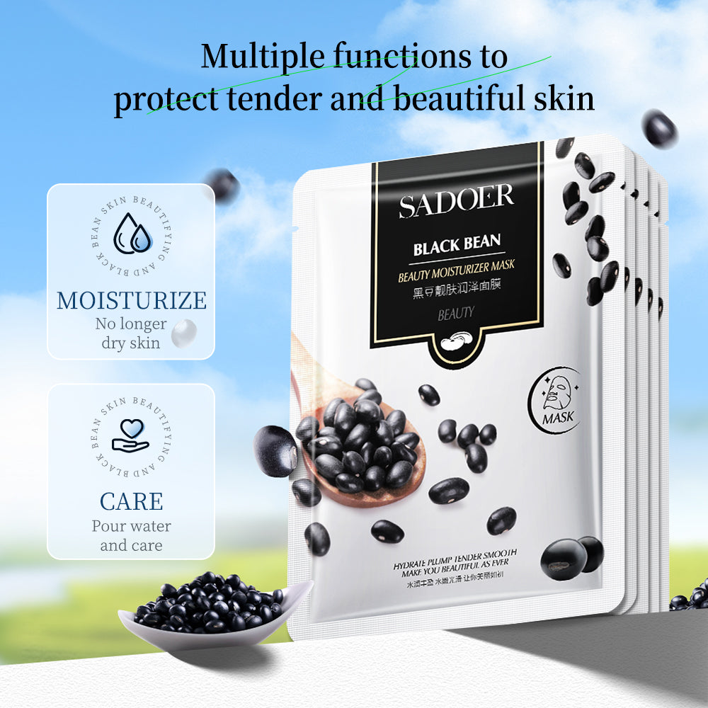 Sadoer Pack of 10 Plant Fruit Moisturizing Hydration Facial Sheet Mask