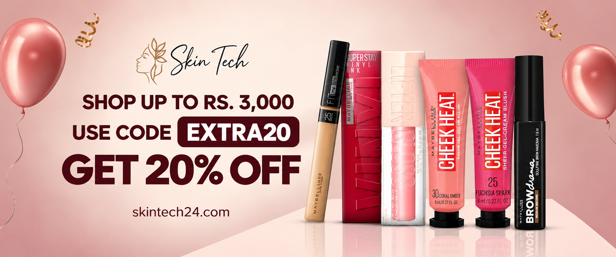Luxury beauty products banner