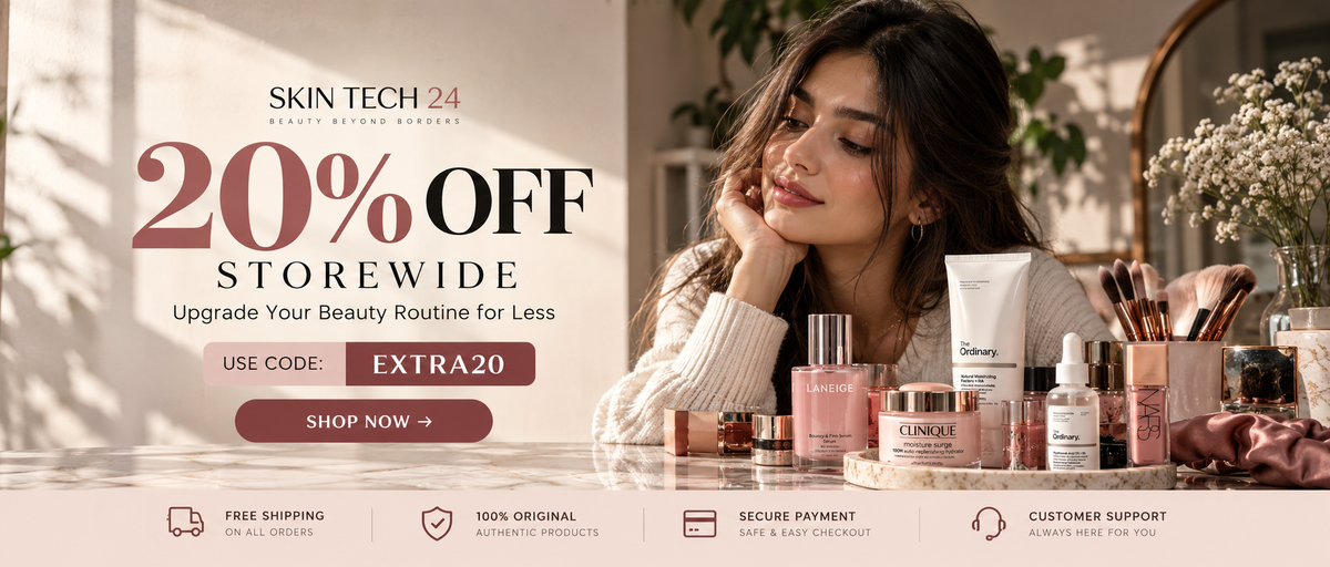 Luxury beauty products banner