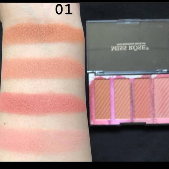 Original Miss Rose Bronzers 4 Color Blush Palette