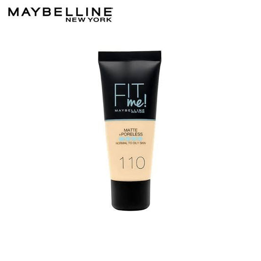 Maybelline - Fit Me Liquid Foundation Matte & Poreless - 110 Porcelain 30ml - AM Store