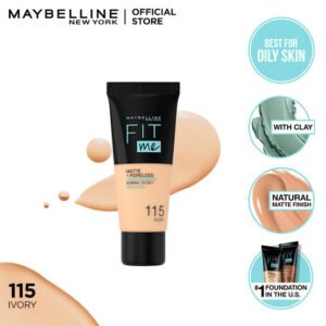 Maybelline - Fit Me Liquid Foundation Matte & Poreless - 110 Porcelain 30ml - AM Store