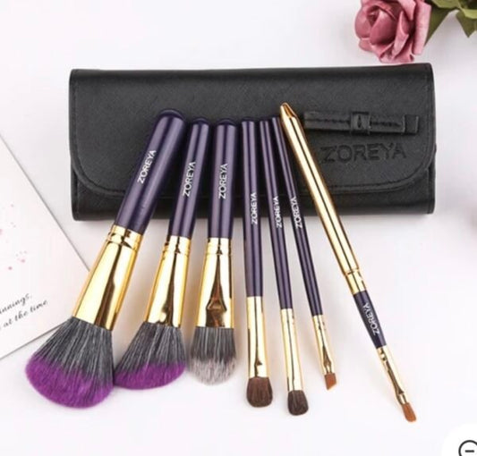 ZOREYA PIECE PURPLE/GOLD BRUSH SET - AM Store