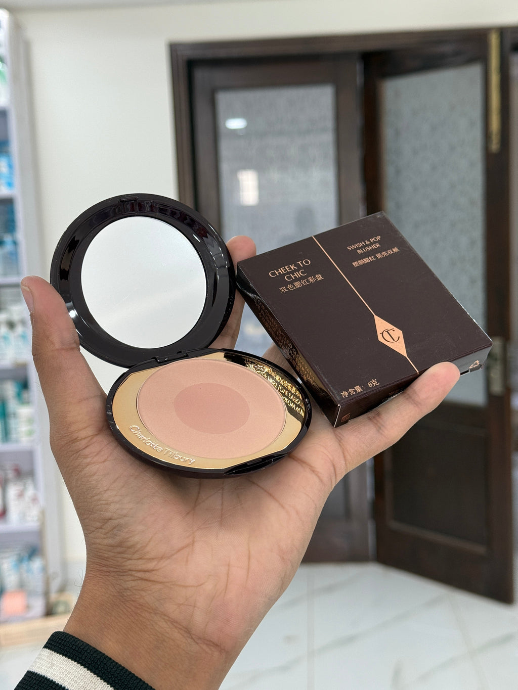 Charlotte Tilbury Pillow Talk Cheek to Chic Swish & Pop blusher shade (SEX ON FIRE)