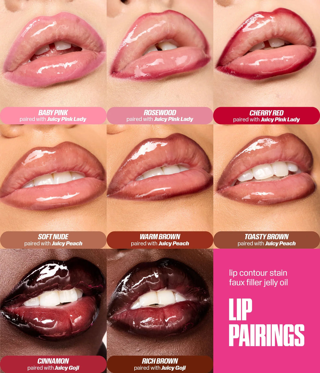 HUDA BEAUTY LIP CONTOUR LIP STAIN FOR 12-HOUR WEAR