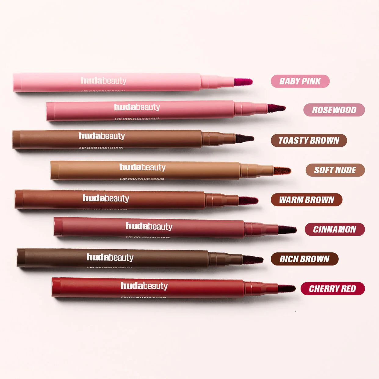 HUDA BEAUTY LIP CONTOUR LIP STAIN FOR 12-HOUR WEAR