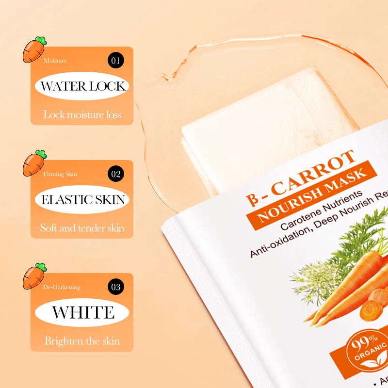 Sadoer B Carrot Deep Nourish Facial Sheet Mask