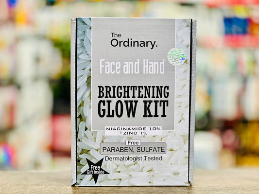 Ordinary Niacinamide BRIGHTENING WHITENING SKINCARE Daily Routine Kit For all Skin Type Best Glow Whitening Facial Kit 4 in 1 For Yung Shine & pores less skin