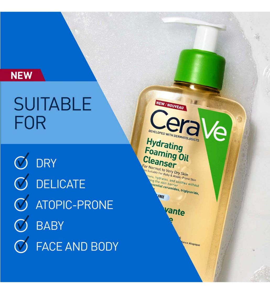 CERAVE HYDRATING FOAMING OIL CLEANSER