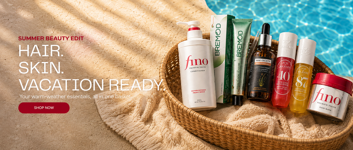 Luxury beauty products banner