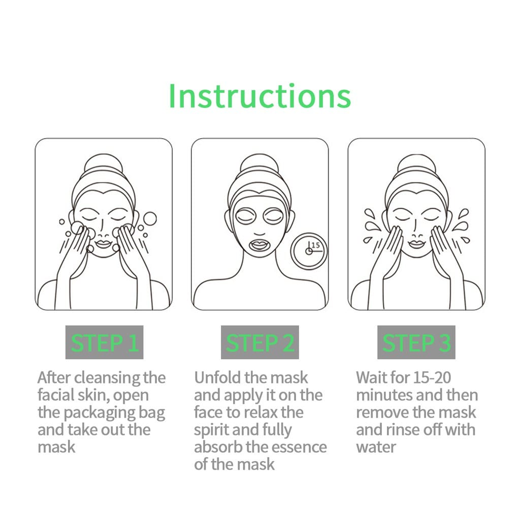 BIOAQUA Algae Moisturizing Face Sheet Mask Improving Dryness Mask